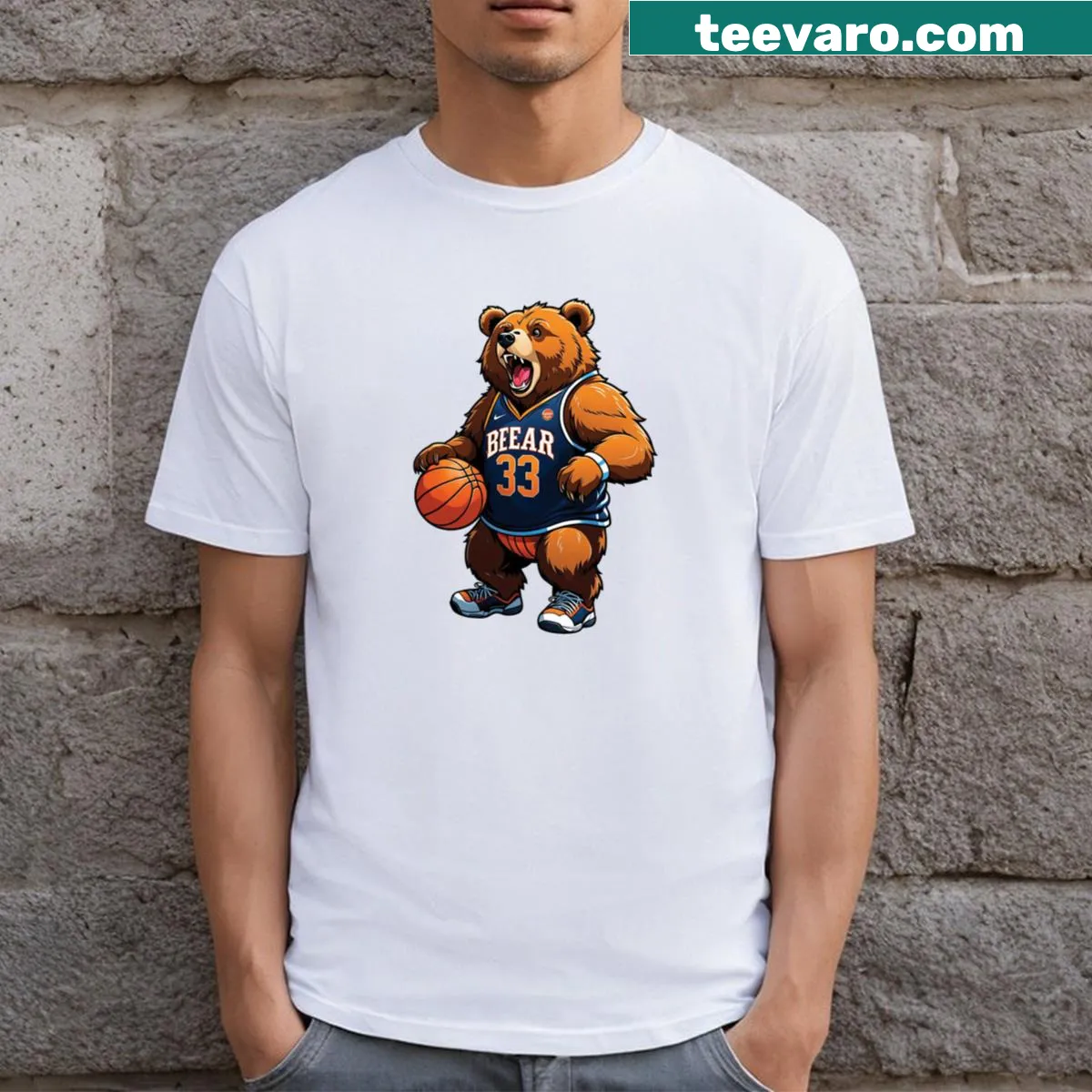 Typography design for basketball coaches on a T-shirt — on a men's t-shirt