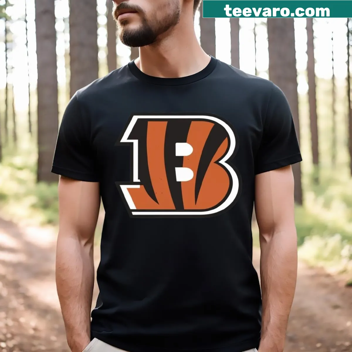 Cincinnati Bengals logo graphic T-shirt for dedicated fans — on a men's t-shirt