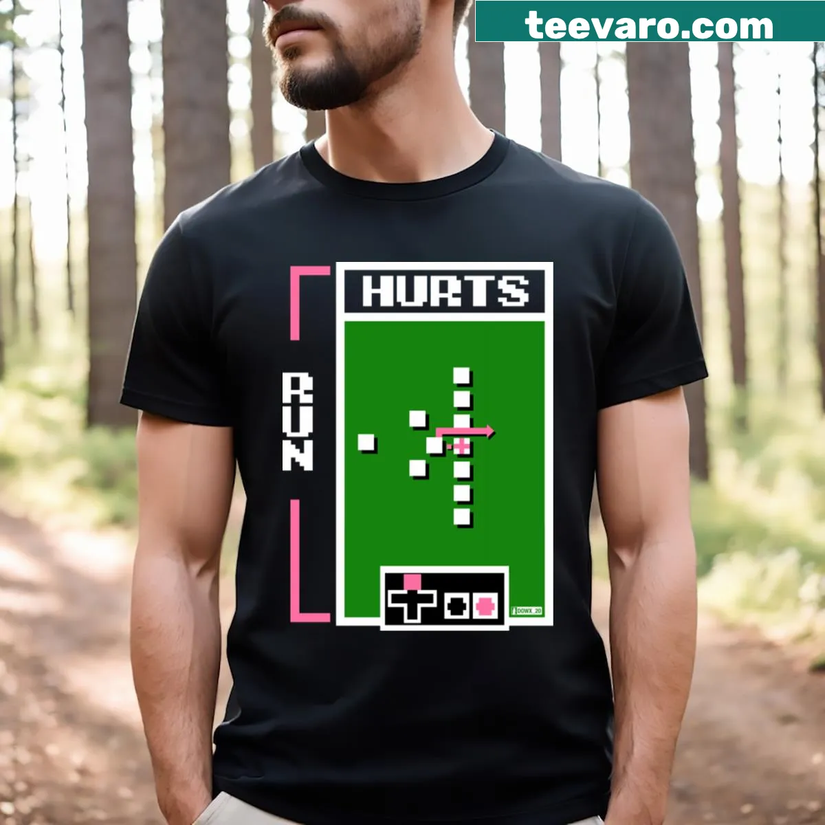 T-shirt featuring 'Brotherly Shove' in nostalgic gaming typography — on a men's t-shirt