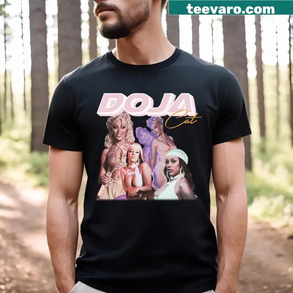 Illustration of Ddoojjacatt with an aura on a t-shirt