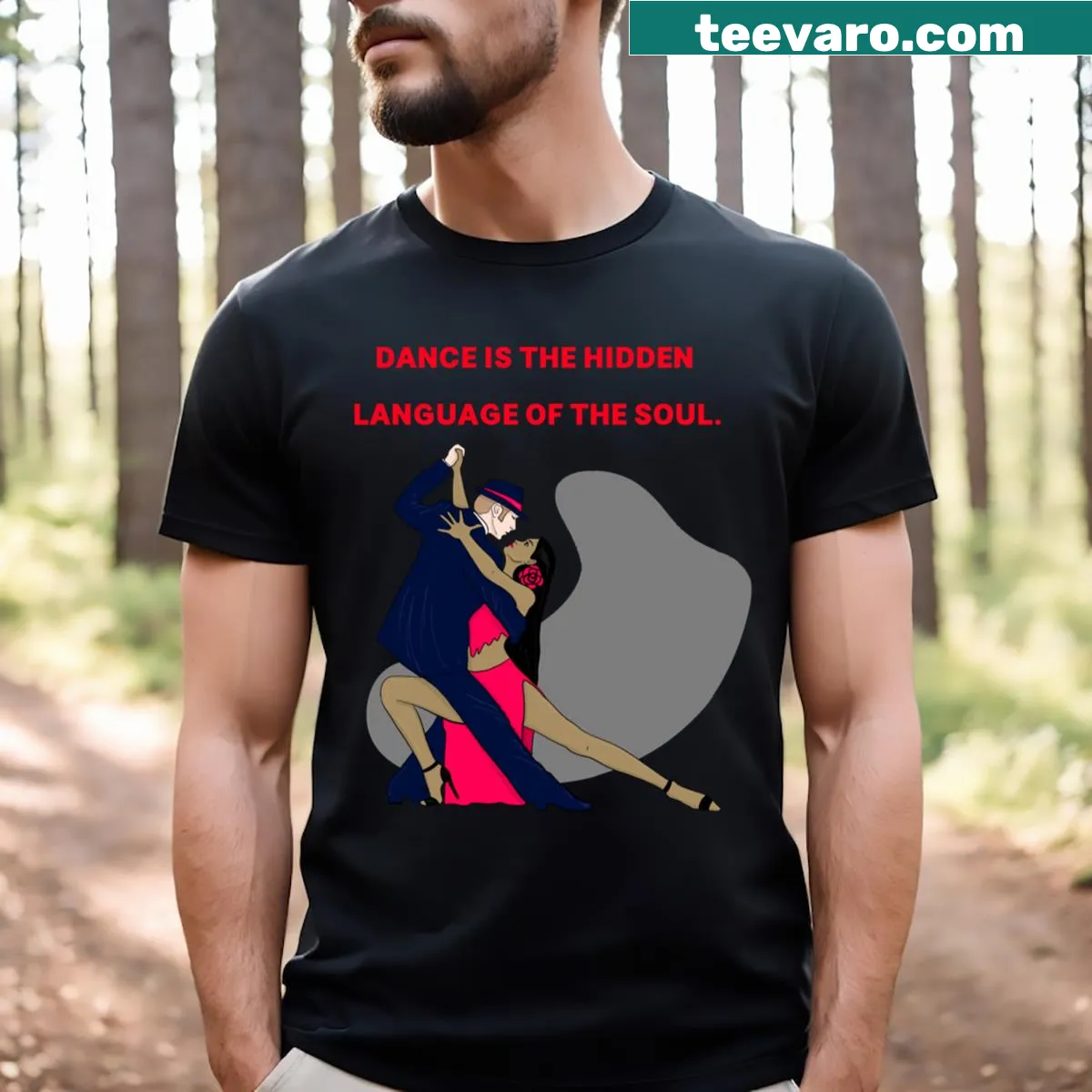 Inspirational dance quote on a relaxed fit T-shirt — on a men's t-shirt
