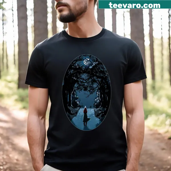 Illustrative tee inspired by Deep Night Over The Garden Wall