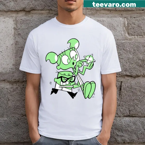 Animated graphic tee featuring Dexter and Dee Dee