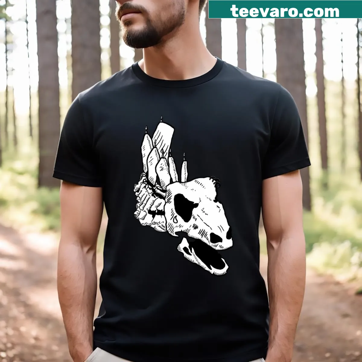 Cartoon emo stegosaurus graphic for kids' t-shirt — on a men's t-shirt