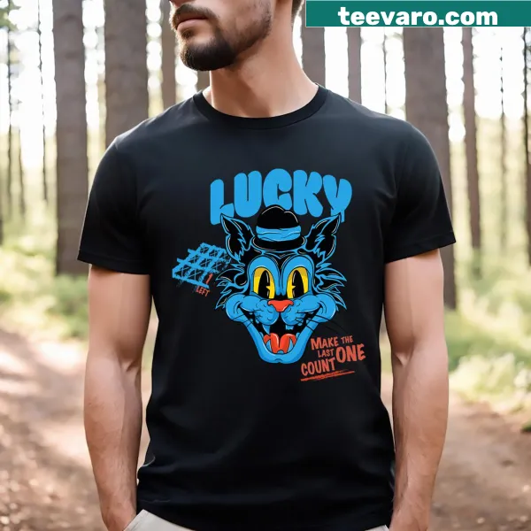 Retro cartoon cat graphic T-shirt for cat lovers