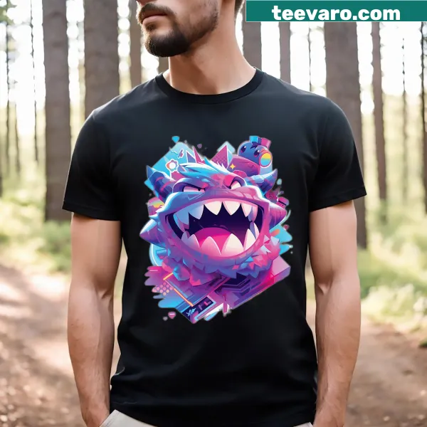 Cute cartoon monster graphic t-shirt for Halloween