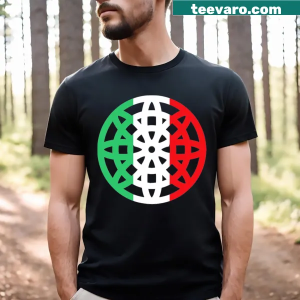 Typography celebrating Italian pizzelle cookies on a T-shirt