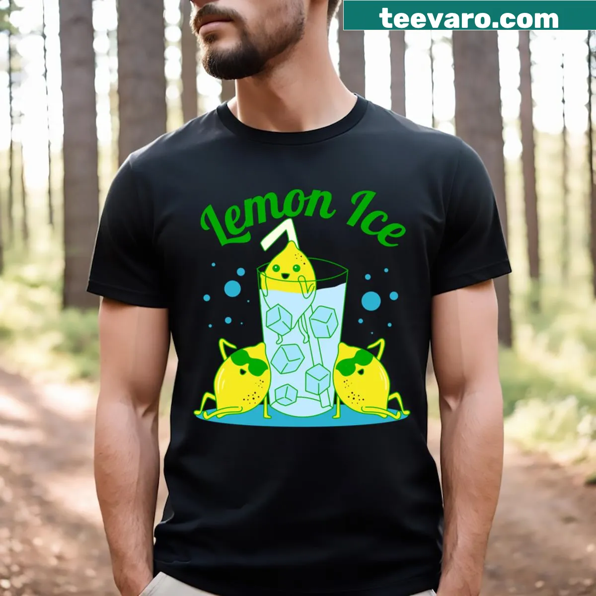 Funny t-shirt featuring Lemon Ice pop culture reference — on a men's t-shirt