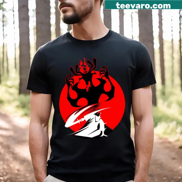 Illustrated t-shirt featuring the theme 'Light Through Shadow' with nature elements