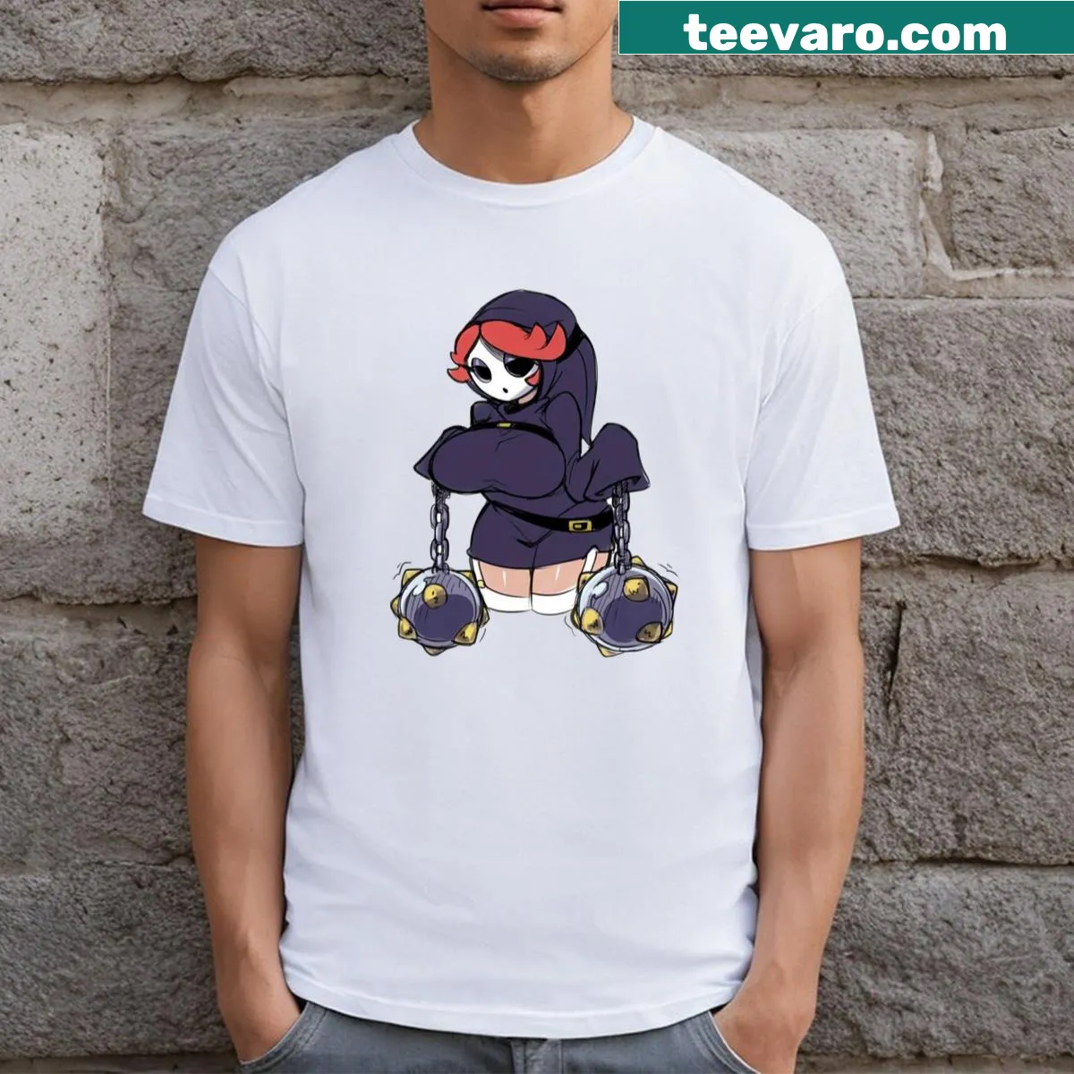 T-shirt featuring artwork inspired by Murder Drones — on a men's t-shirt