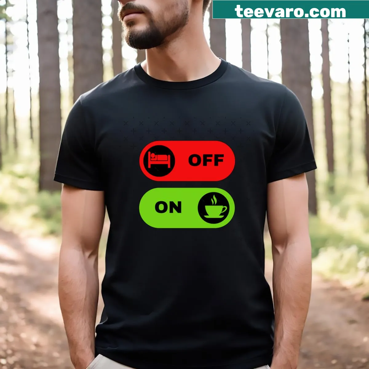 Wholesome My Life T-shirt featuring a playful slogan — on a men's t-shirt