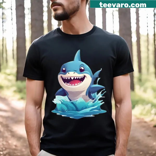 Funny shark-themed T-shirt with humorous design