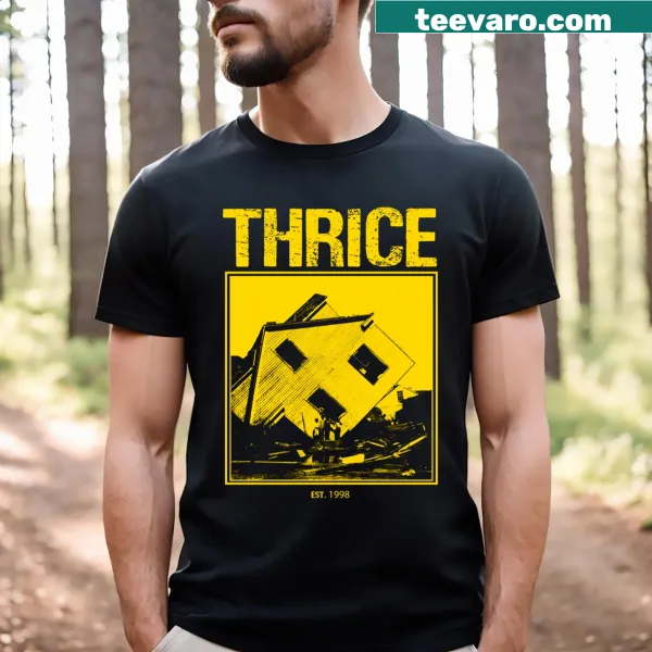 Artistic Thrice Hurricane 3 t-shirt featuring band-themed design