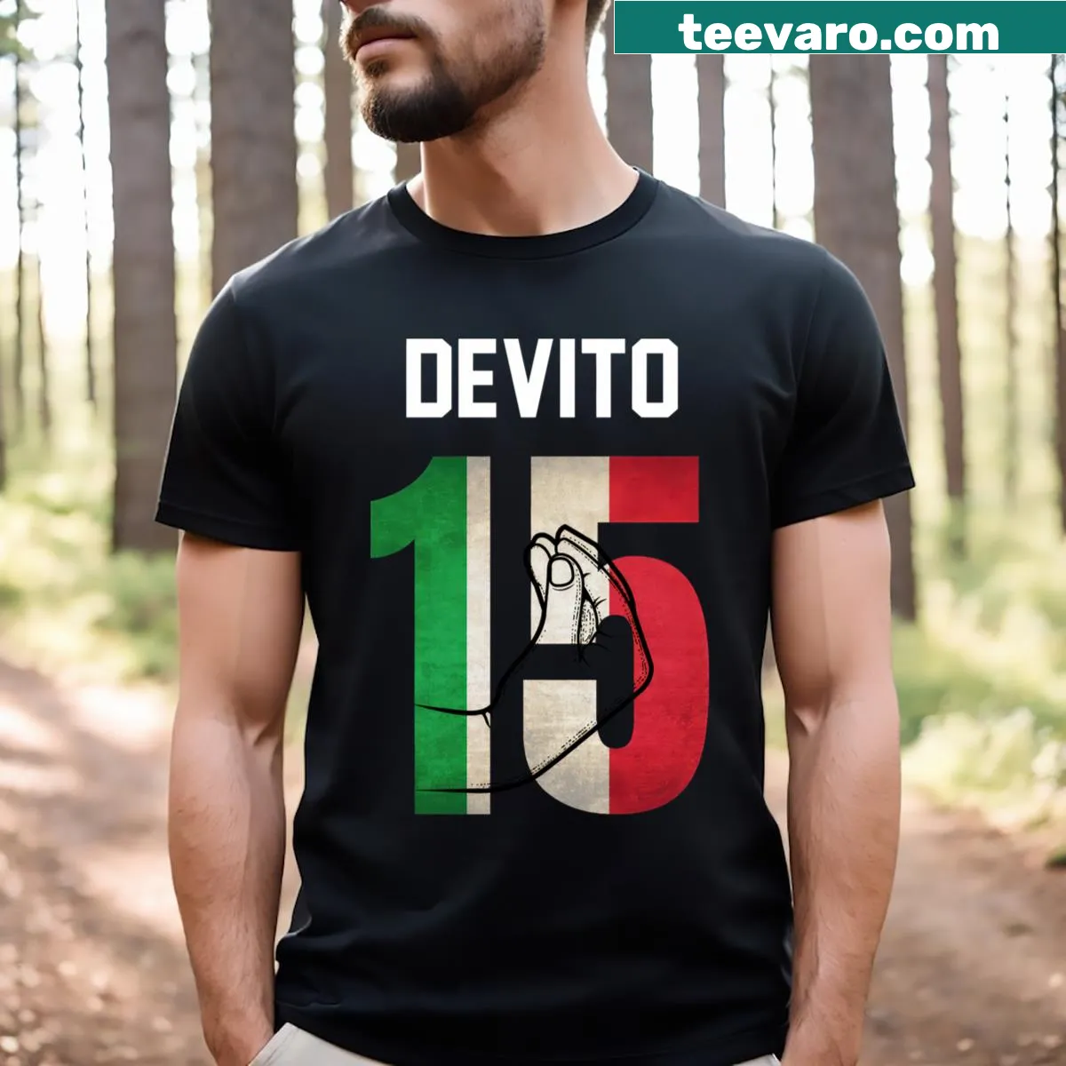 Nostalgic cartoon design featuring Tommy Devito — on a men's t-shirt