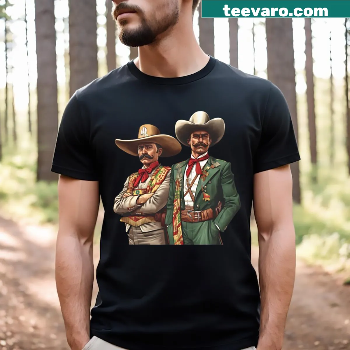 Cinco De Mayo graphic t-shirt with festive design — on a men's t-shirt