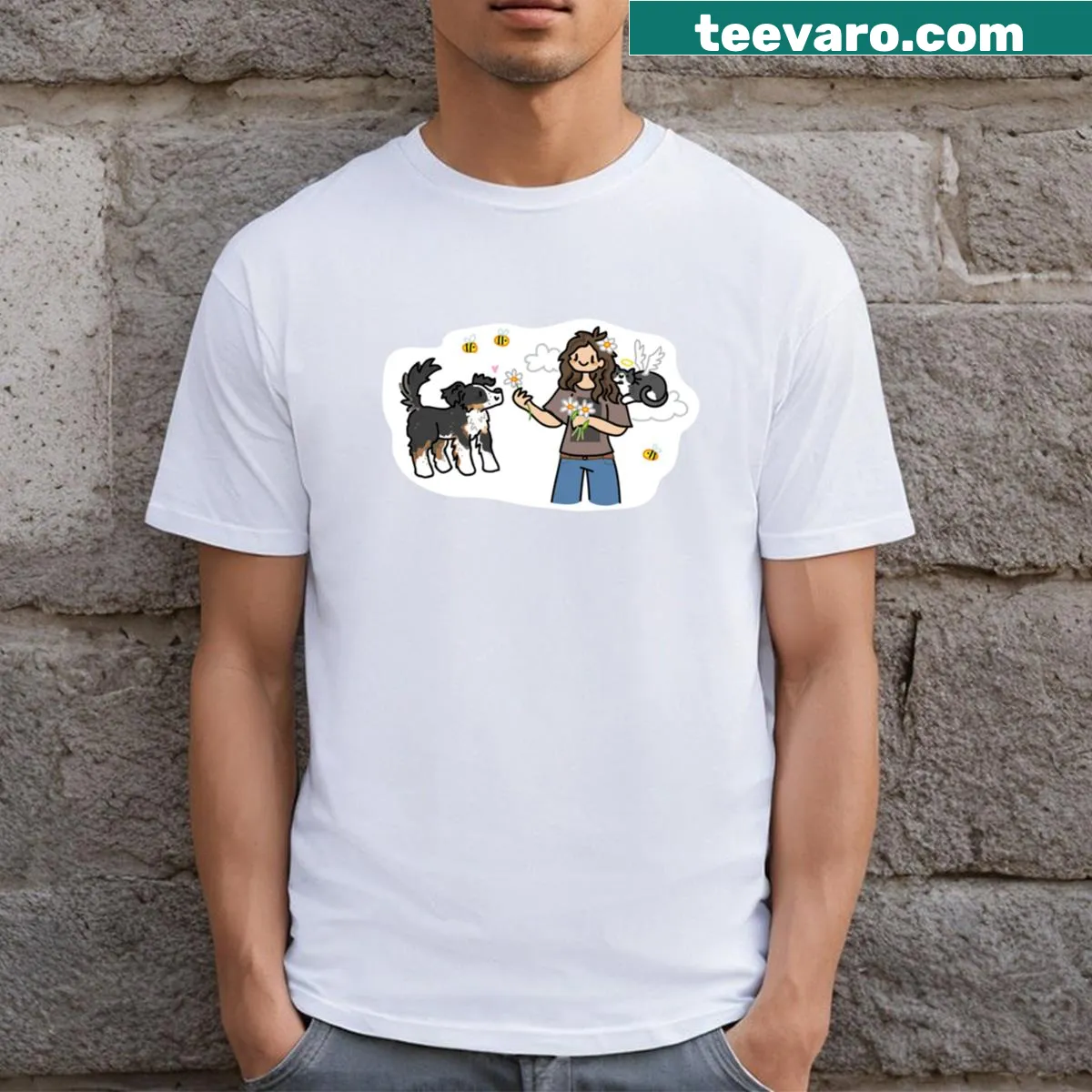 Custom Made Commission graphic t-shirt — on a men's t-shirt