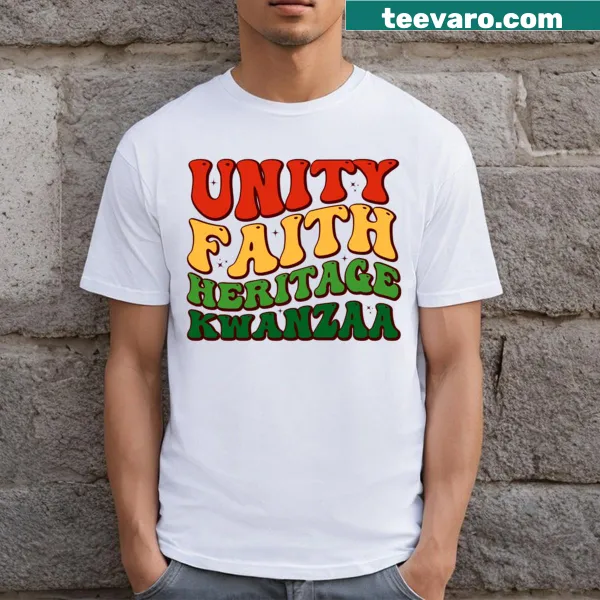T-shirt celebrating the beginning of Kwanzaa with a cultural message