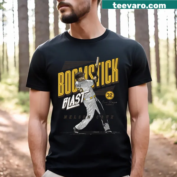 T-shirt celebrating Nelson Cruz and his 'Boomstick' hitting style