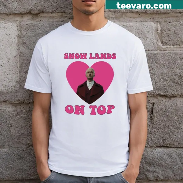 Illustrative t-shirt featuring Coriolanus Snow from The Hunger Games