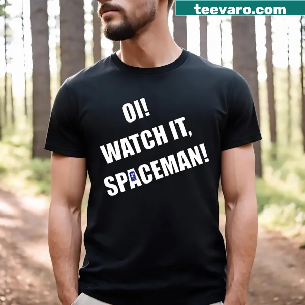 Space-themed t-shirt with playful graphic inviting cosmic adventures