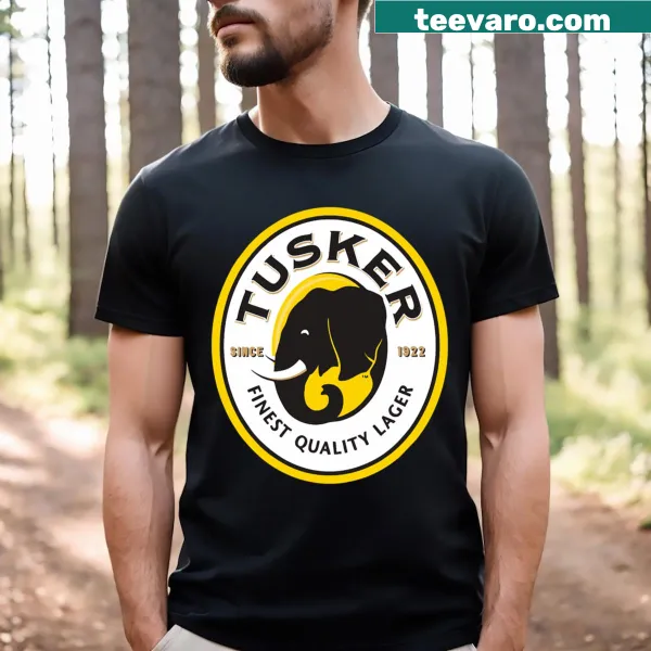 Tusker Lager logo T-shirt with classic branding