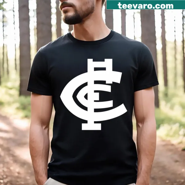 Minimalist t-shirt featuring the Carlton logo
