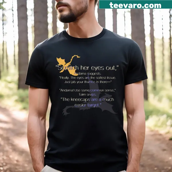Quote from Fourth Wing featuring Andarna and Tairn on a T-shirt