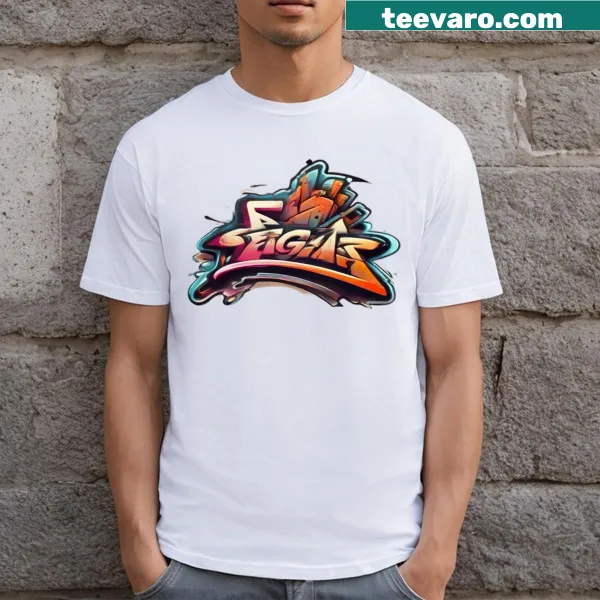 Stylish t-shirt featuring a bold graffiti logo