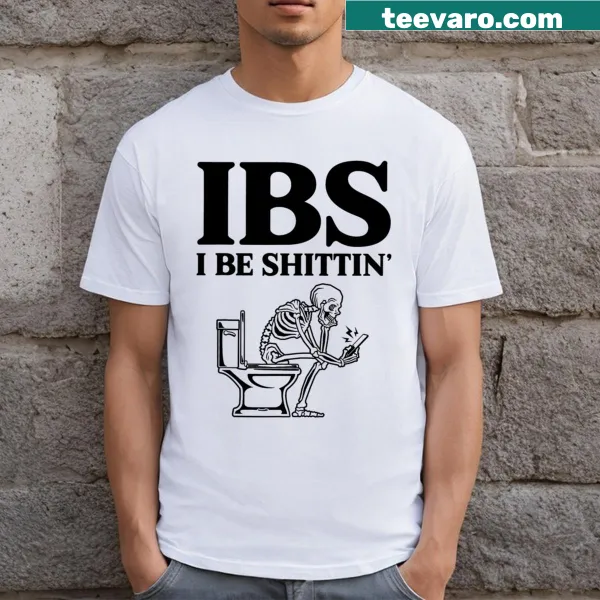 Funny skeleton t-shirt with humorous skeleton graphic