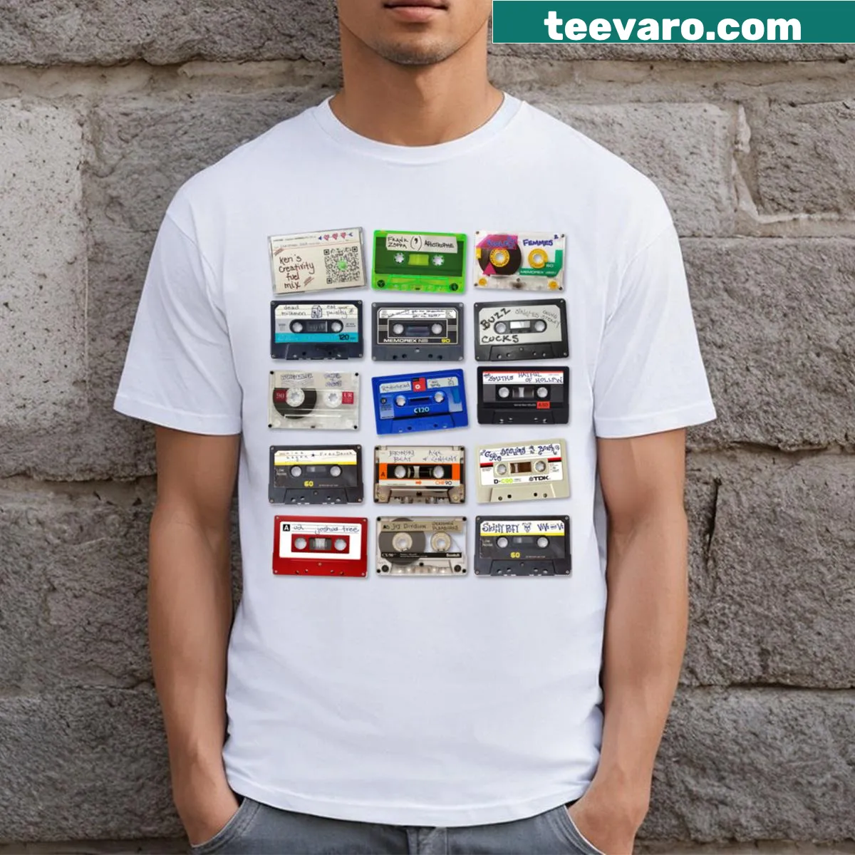 Teacher's T-shirt featuring 'Creativity Fuel Mix' in playful typography — on a men's t-shirt