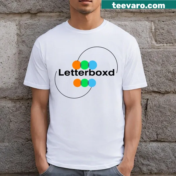 Bold Letterboxd logo t-shirt in vintage style for film lovers