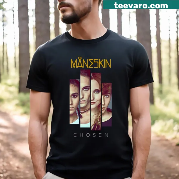 Måneskin band logo printed on an essential T-shirt
