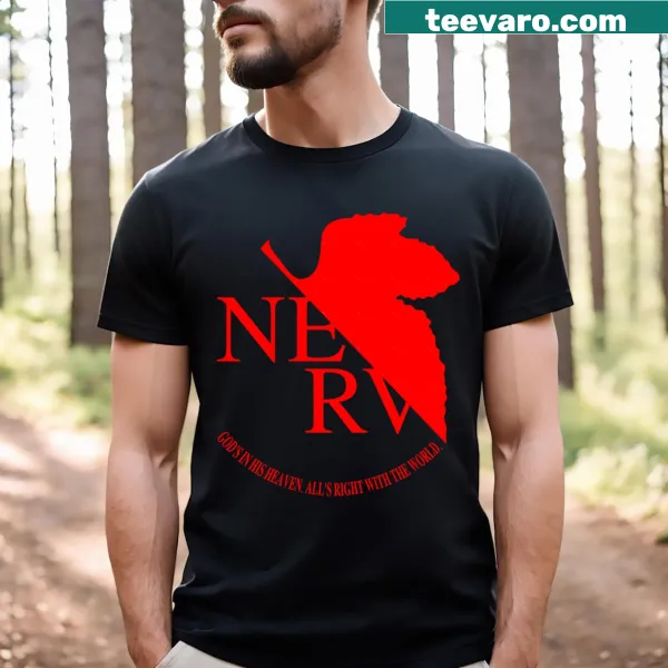 T-shirt featuring the Nerv logo from Neon Genesis Evangelion
