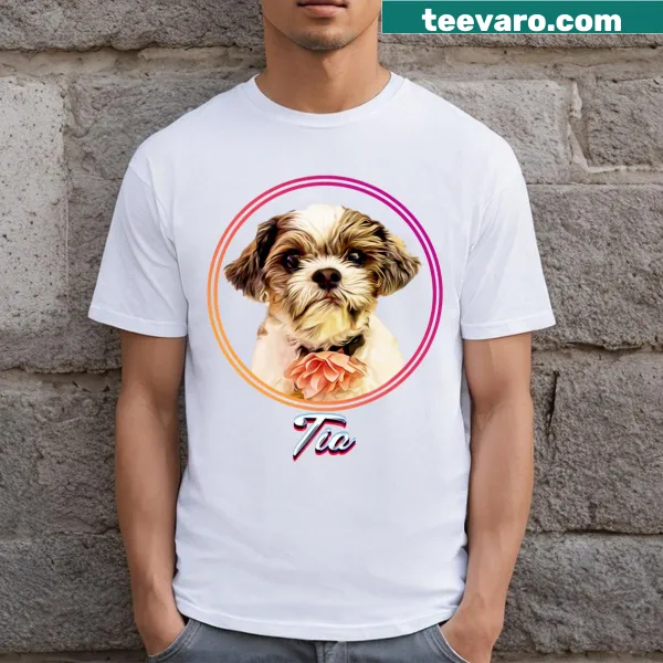Personalized Pet Merch Tia T-shirt with custom name