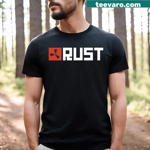 T-shirt with Rust game logo design