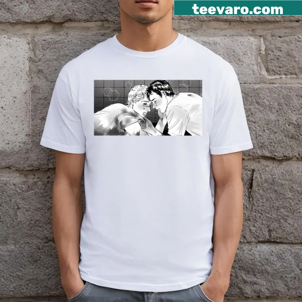 1980s shoujo manga-inspired horror-themed T-shirt