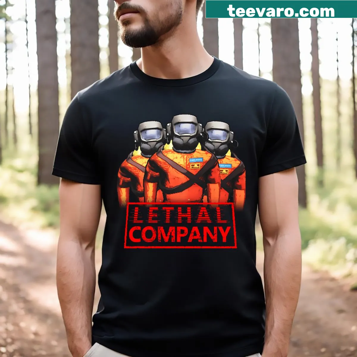 Graphic t-shirt representing teamwork and camaraderie — on a men's t-shirt