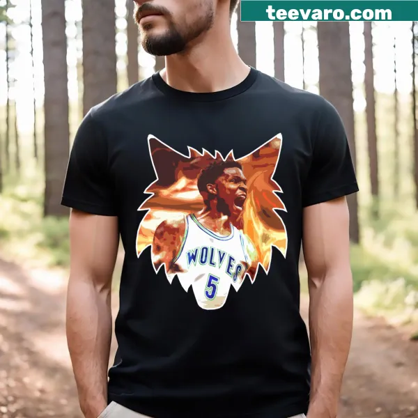 Cartoon wolves illustration on a T-shirt
