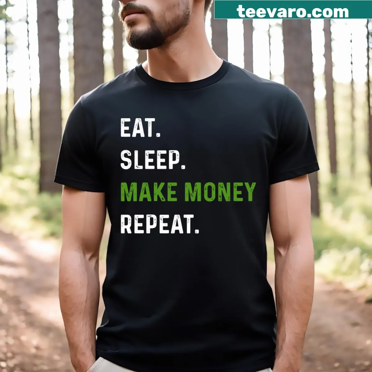 Motivational T-shirt with the phrase about success lifestyle — on a men's t-shirt