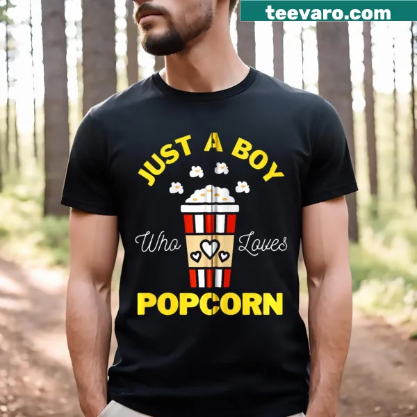 Cartoon popcorn design with movie theater theme for boys