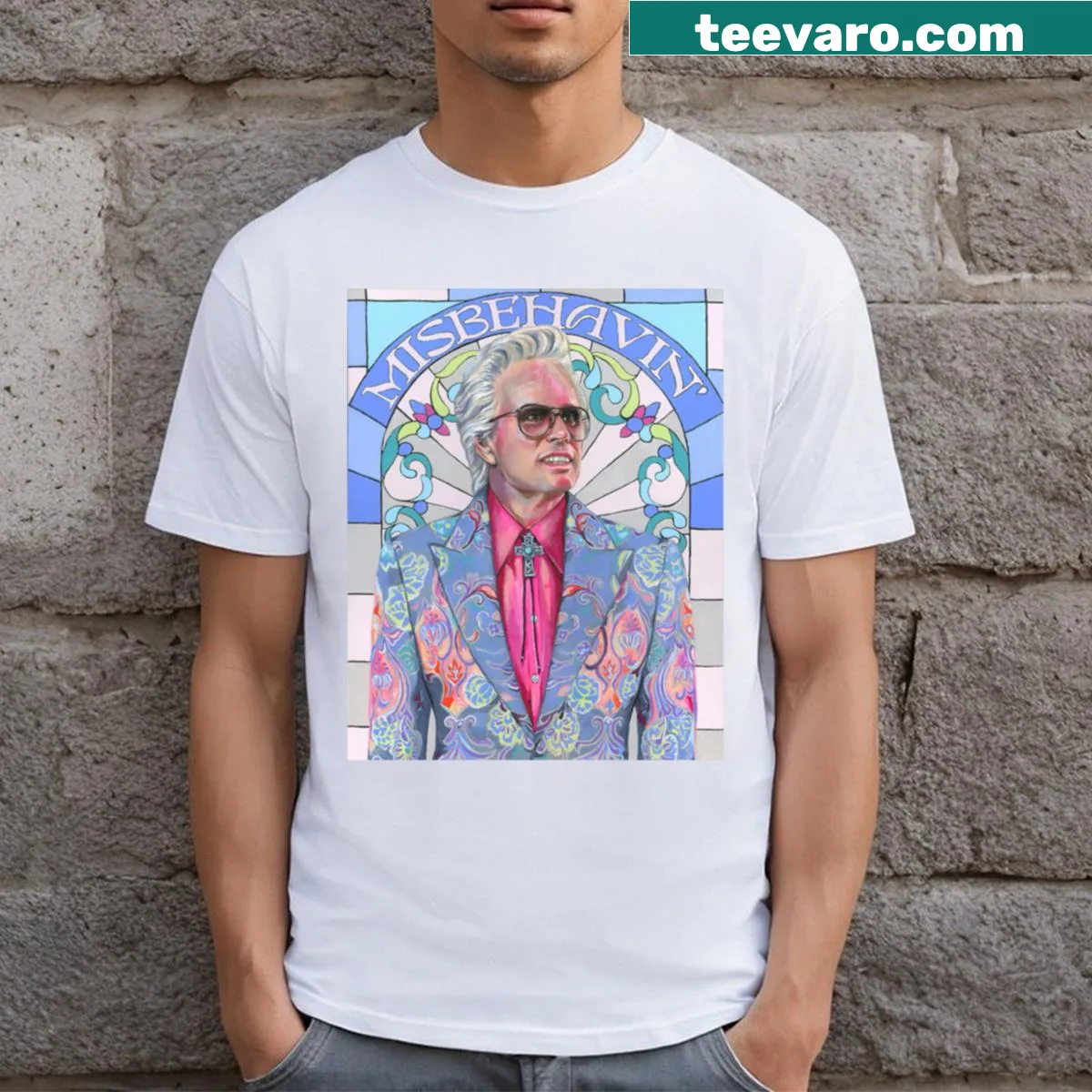 Cartoon Baby Billy Freeman T-shirt with a playful design — on a men's t-shirt