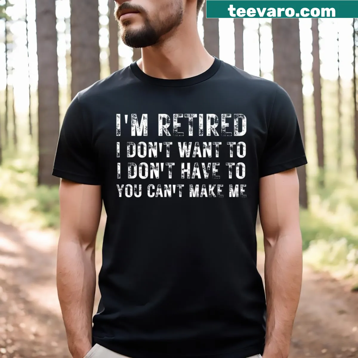 Funny typography on a retirement-themed T-shirt for grandpas — on a men's t-shirt