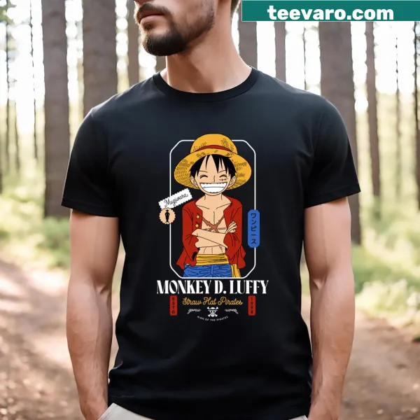 Cartoon design featuring Luffy from the Straw Hats anime