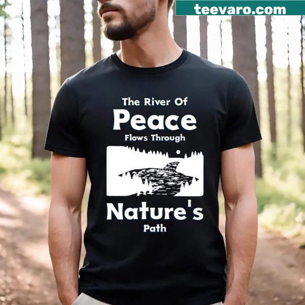 Nature-themed shirt with 'Nature Is My Therapy' text design