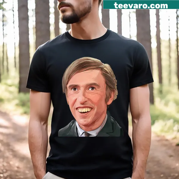 T-shirt featuring a humorous Alan Partridge quote in stylish typography