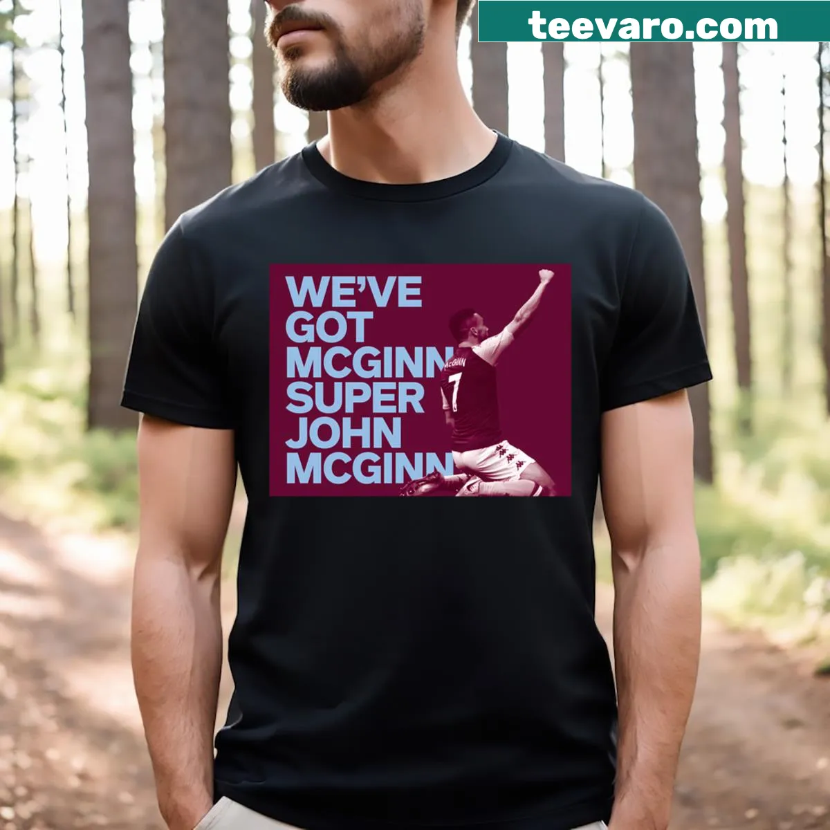 Humorous slogan graphic on a Mcginn essential t-shirt — on a men's t-shirt