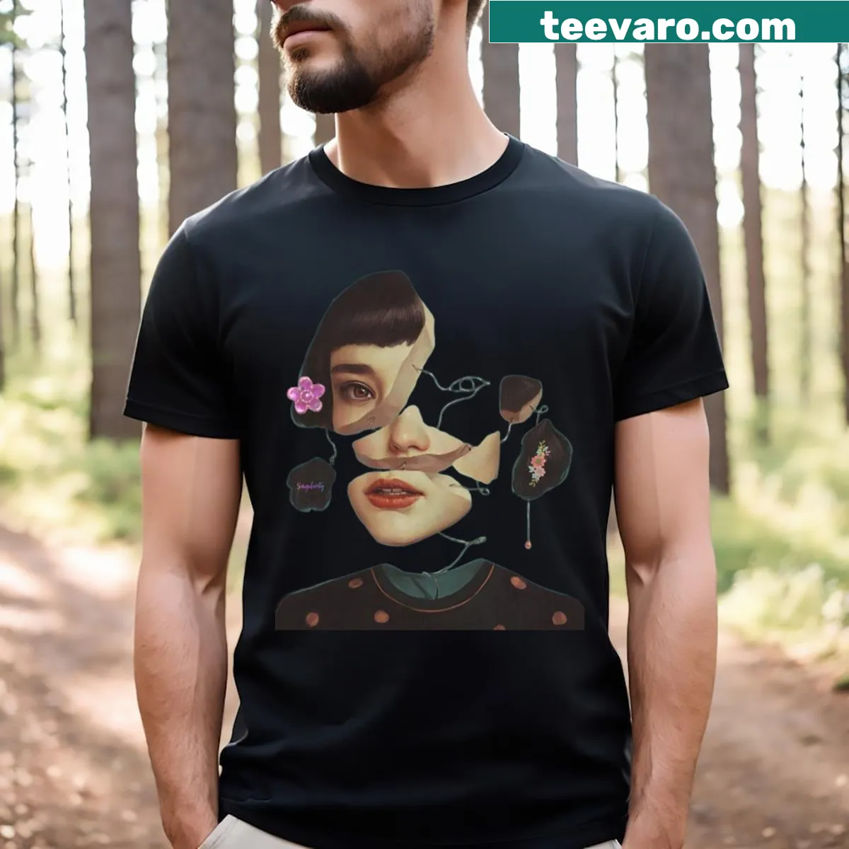 Cute T-shirt featuring the phrase 'Who's Cute' with charming graphics — on a men's t-shirt