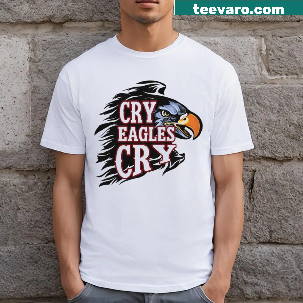 T-shirt featuring the Monstro universe logo — on a men's t-shirt