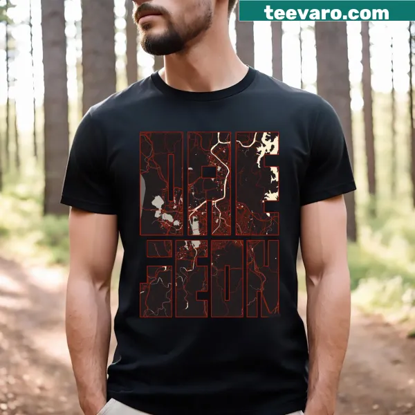 Vector map of Daejeon, South Korea on t-shirt