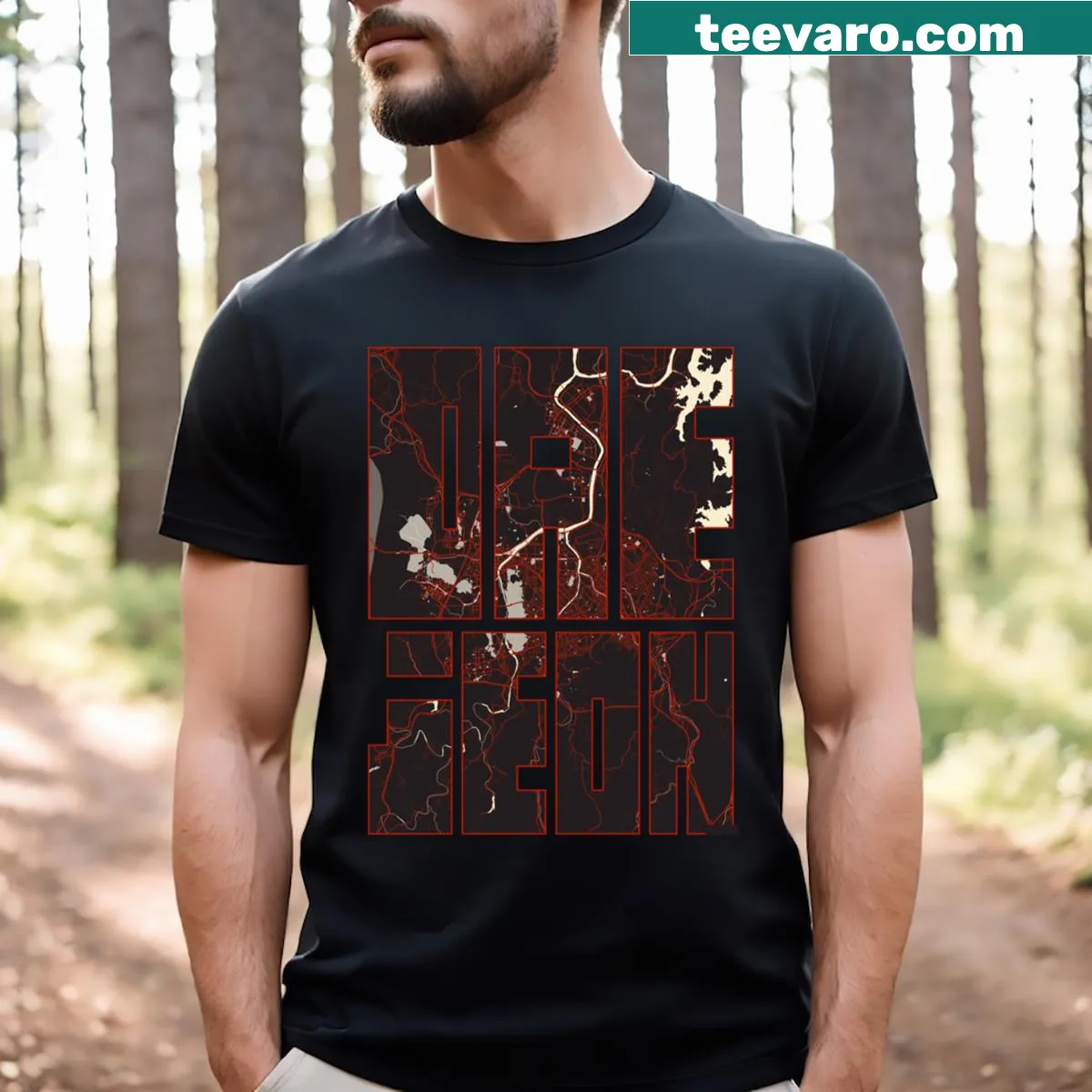 Vector map of Daejeon, South Korea on t-shirt — on a men's t-shirt